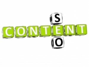 Blocks spelling our SEO and Content