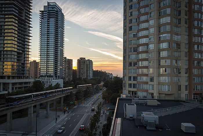 Sunset in Burnaby, British Columbia